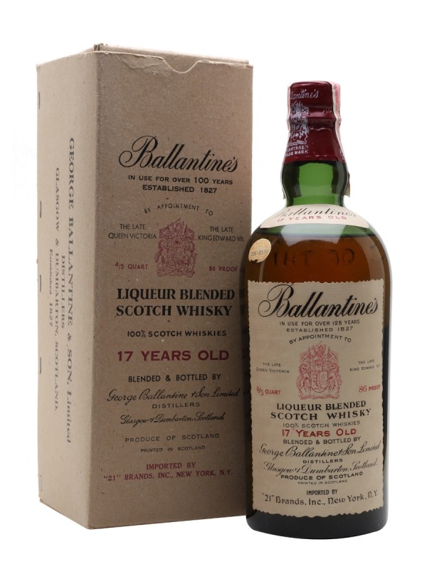 Ballantine's 17 Year Old Bottled 1940s