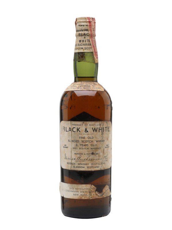 Black & White 8 Year Old Bottled 1930s