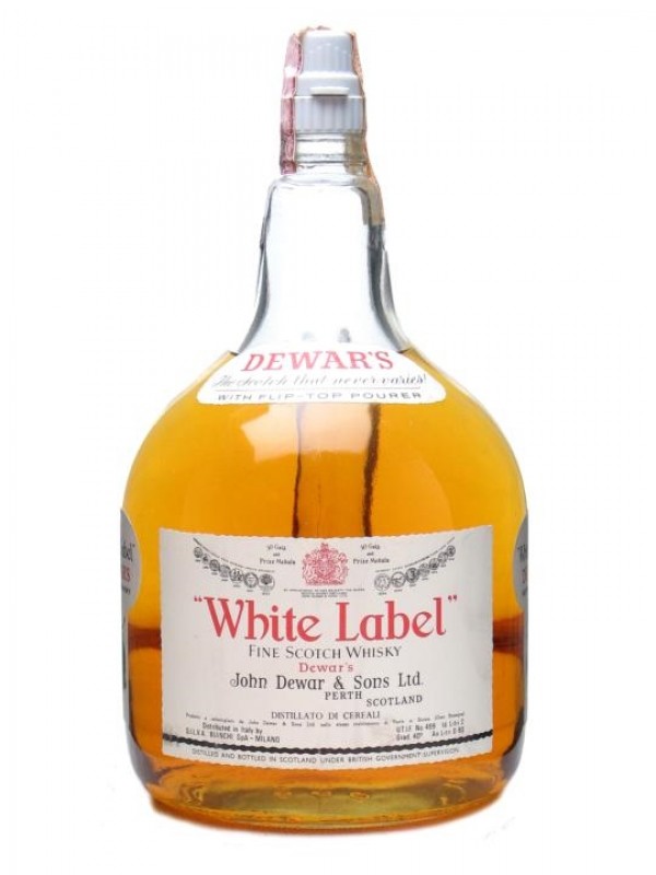 Dewar's White Label Bottled 1980s Handle