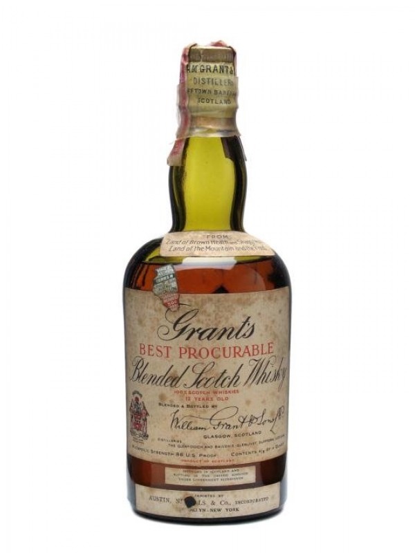 Grant's 12 Year Old Best Procurable 1930s