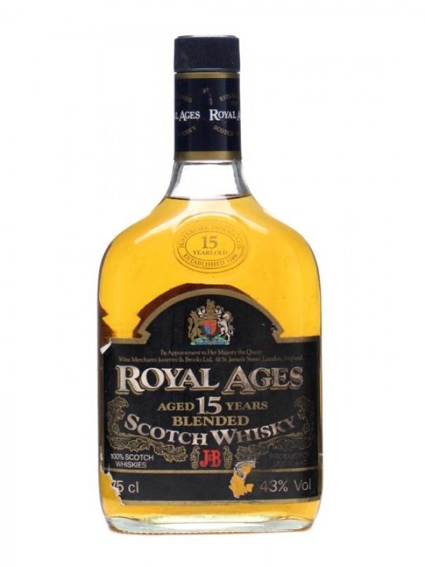 J B Royal Ages 15 Year Old Bottled 1980s