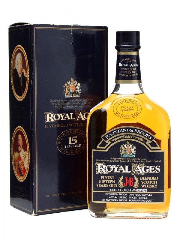 J & B Royal Ages 15 Year Old Bottled 1970s