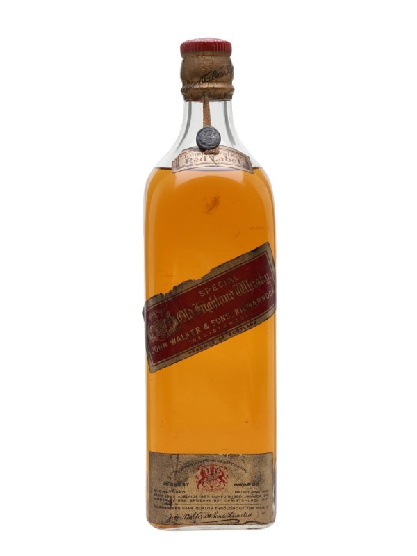 Johnnie Walker Red Label Bottled 1940's