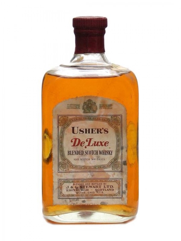 Usher's De Luxe Bottled 1950s