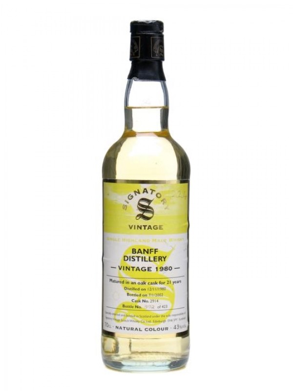 Banff 1980 21 Year Old Signatory