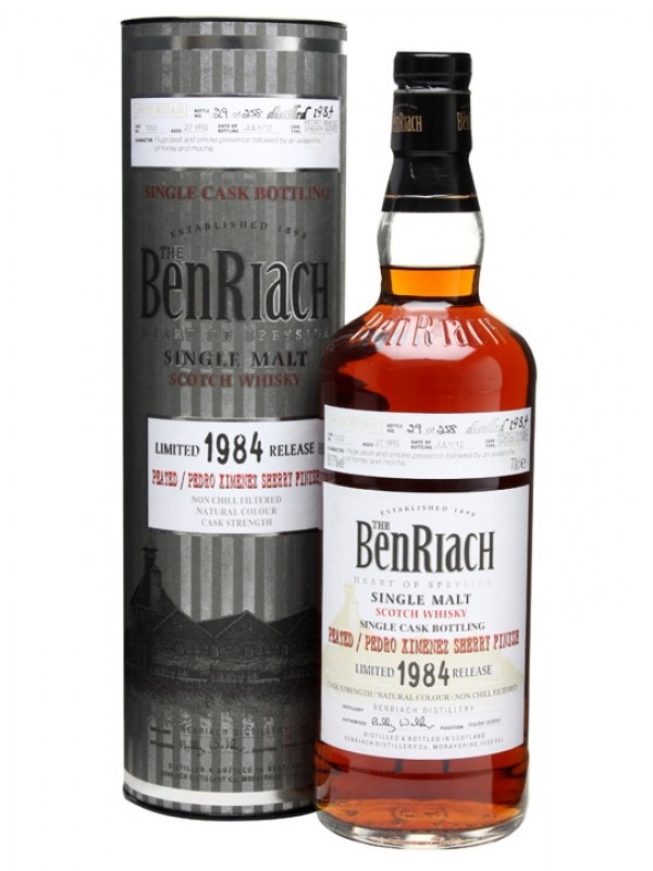 Benriach 1984 27 Year Old Peated PX Sherry Cask #1052