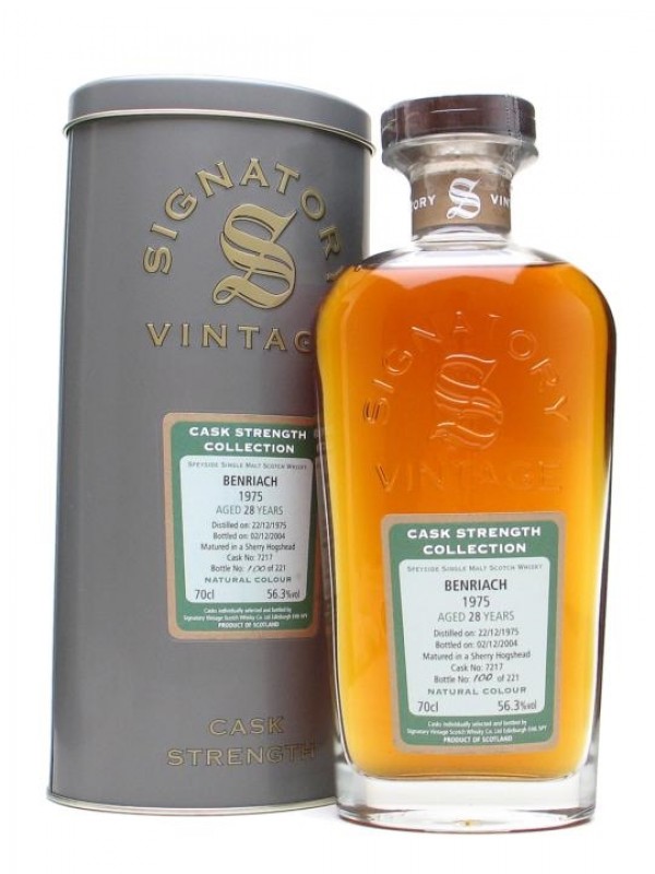 Benriach 1975 28 Year Old Sherry Cask Signatory Cask Strength Collection