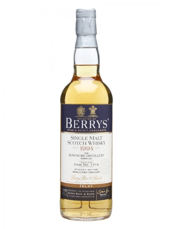 Bowmore 1994 17 Year Old Cask #1714 Berry Bros & Rudd