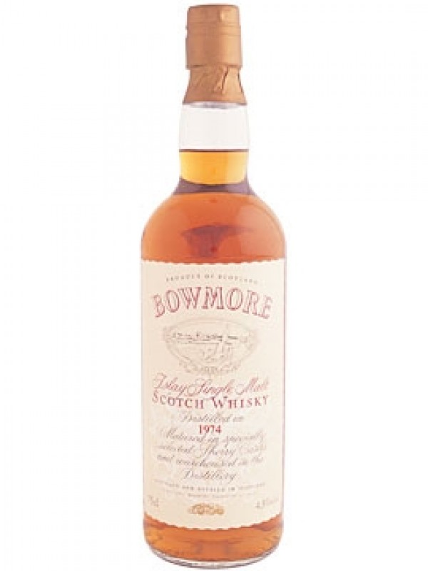 Bowmore 1974 Vintage Label
