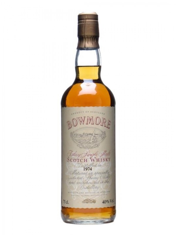 Bowmore 1974 Vintage Label Sherry Casks