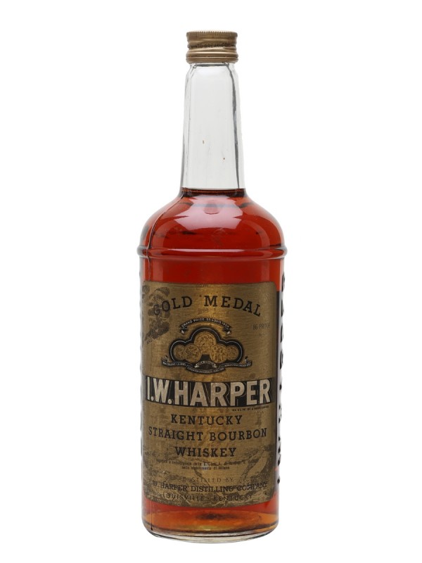 I W Harper Gold Label Bottled 1970s