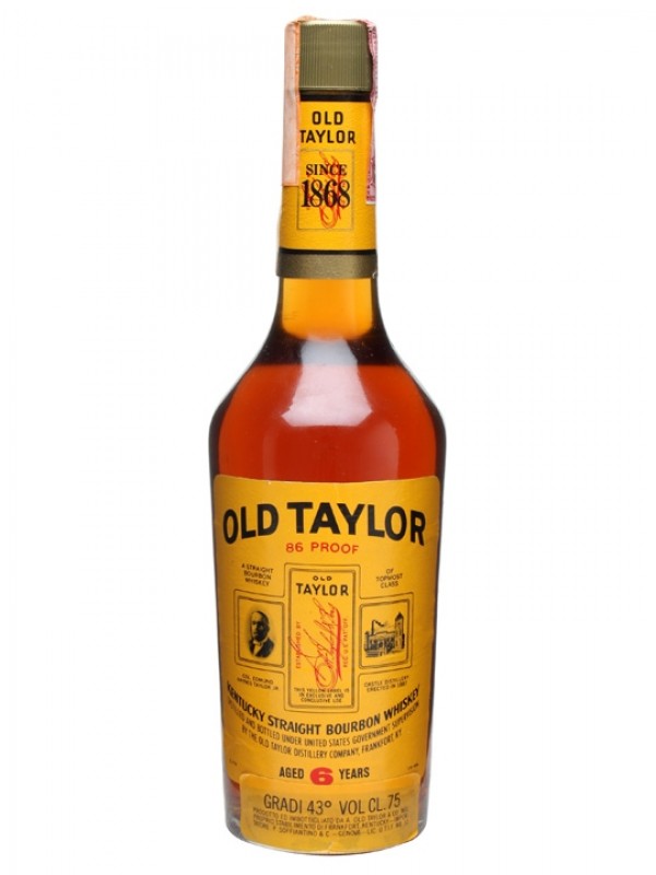 Old Taylor 6 Year Old Bourbon Bottled 1960s