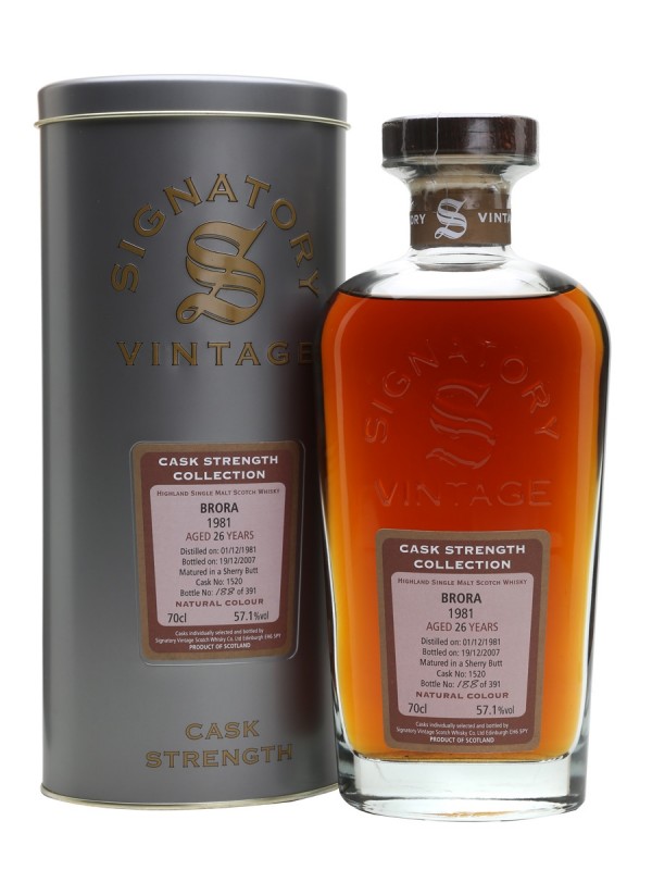 Brora 1981 26 Year Old Sherry Cask Signatory Cask Strength Collection
