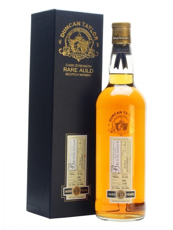 Bruichladdich 1966 40 Year Old Duncan Taylor Rare Auld Bottled 2006