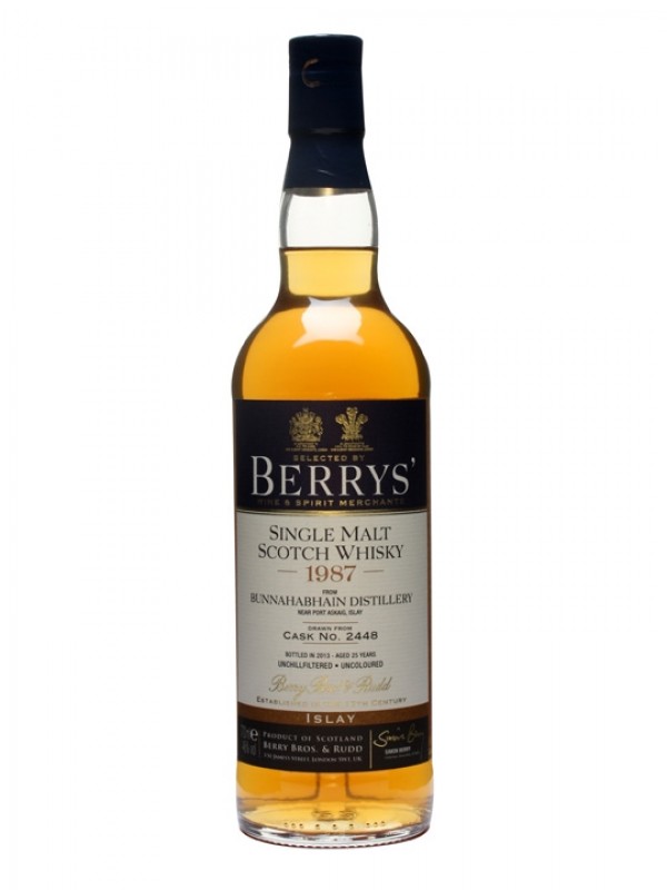 Bunnahabhain 1987 25 Year Old Cask #2448 Berry Bros