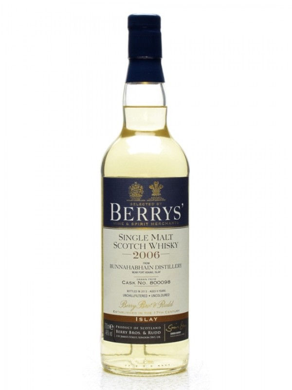 Bunnahabhain 2006 6 Year Old Cask #800098 Berry Bros