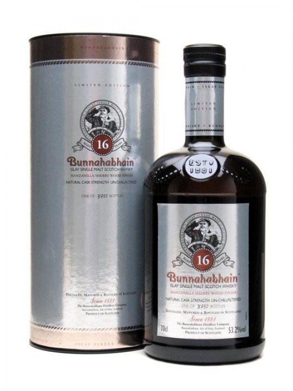 Bunnahabhain 16 Year Old Manzanilla Wood Finish