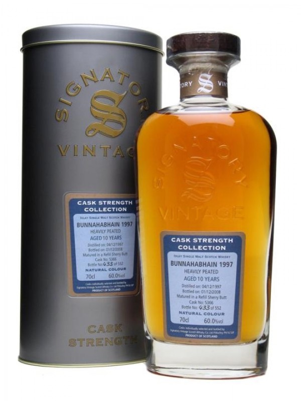 Bunnahabhain 1997 10 Year Old Sherry Butt Signatory Cask Strength Collection