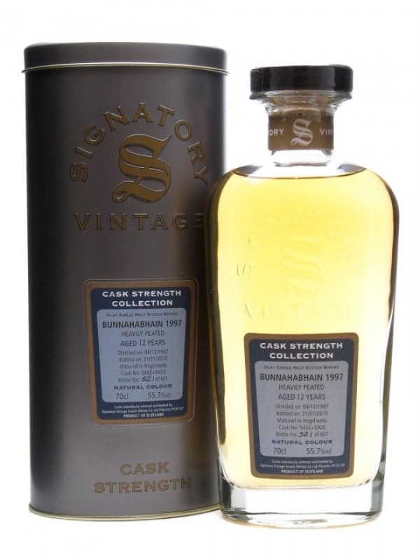 Bunnahabhain 1997 12 Year Old Heavily Peated Signatory