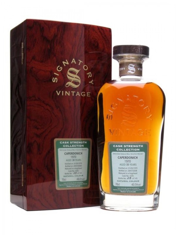 Caperdonich 1970 38 Year Old Rare Reserve Signatory Cask Strength Collection