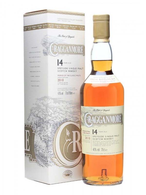 Cragganmore 14 Year Old Friends of Classic Malts Bottled 2010