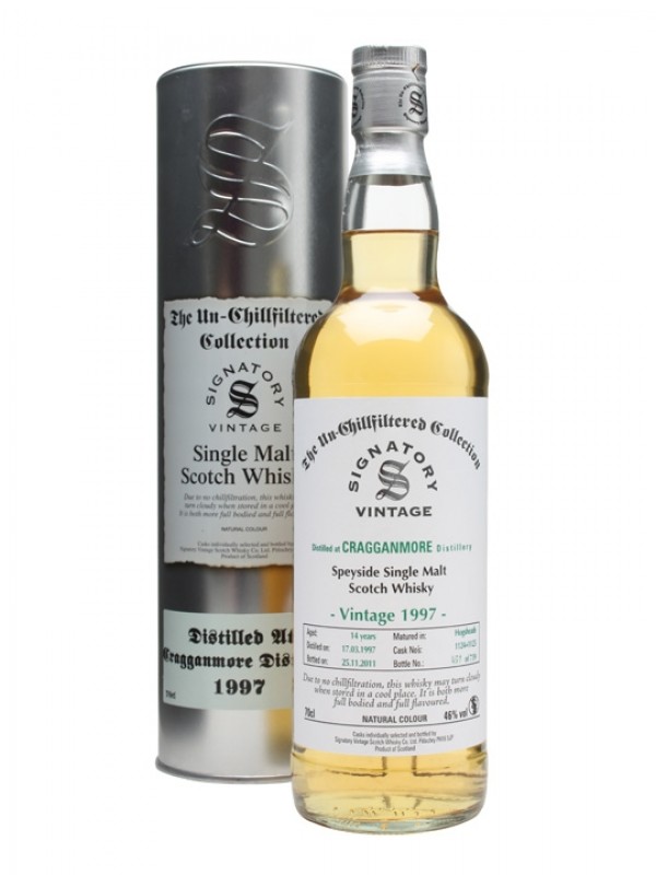 Cragganmore 1997 14 Year Old Casks # 1124 5 Signatory Un-Chillfiltered Collection