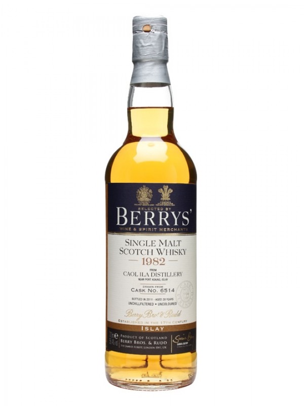 Caol Ila 1982 28 Year Old Cask #6514 Berry Bros & Rudd