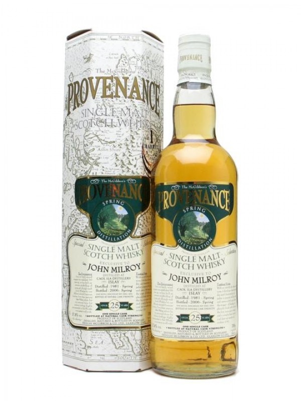 Caol ila 1981 25 Year Old John Milroy McGibbon's Provenance