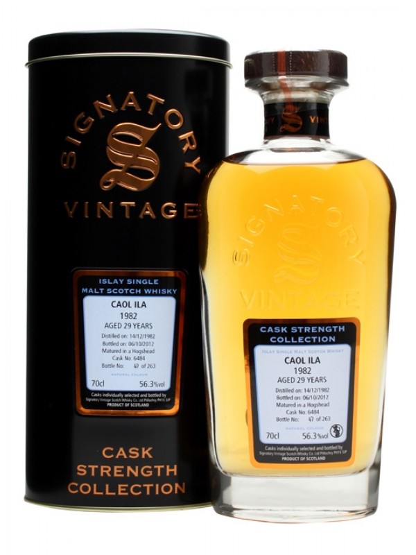 Caol Ila 1982 29 Year Old Cask #6484 Signatory Cask Strength Collection