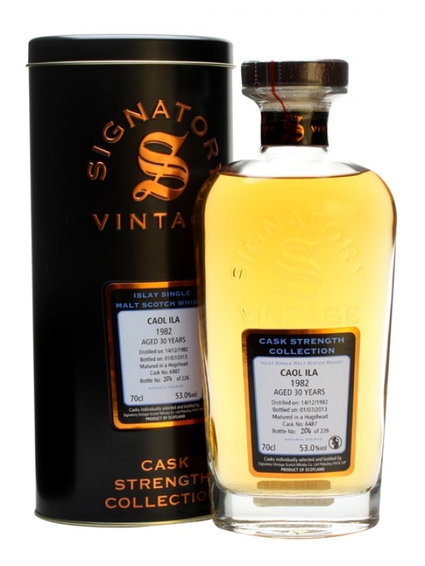 Caol Ila 1982 30 Year Old Cask #6487 Signatory Cask Strength Collection