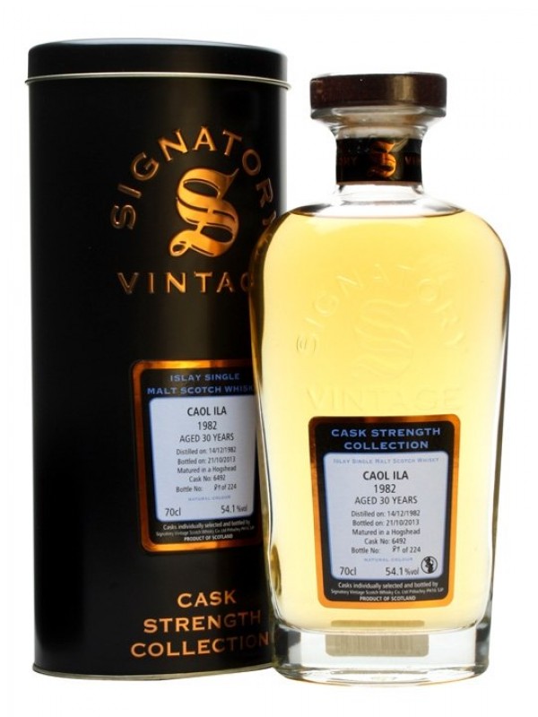 Caol Ila 1982 30 Year Old Cask #6492 Signatory Cask Strength Collection