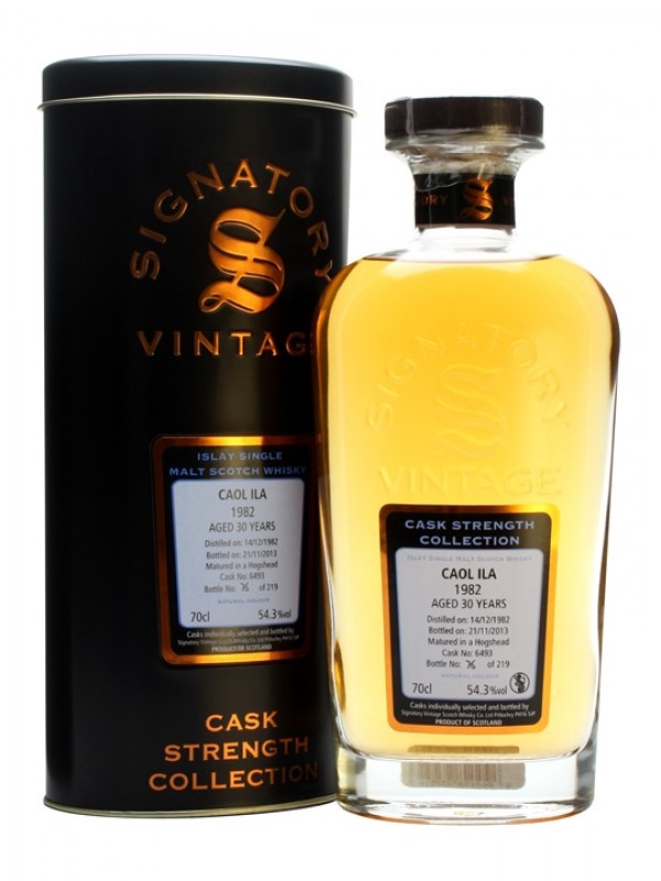 Caol Ila 1982 30 Year Old Cask #6493 Signatory Cask Strength Collection