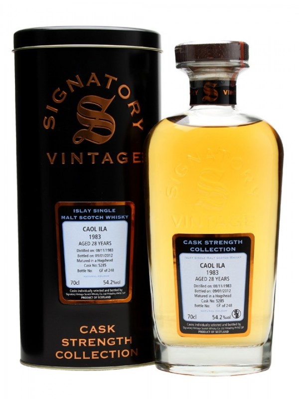 Caol Ila 1983 28 Year Old Cask #5285 Signatory Cask Strength Collection