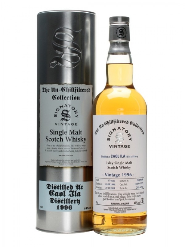 Caol Ila 1996 17 Year Old Signatory Un-Chillfiltered Collection