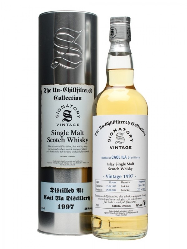 Caol Ila 1997 15 Year Old Cask #7816+7 Signatory Un-chillfiltered Collection