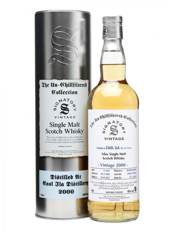 Caol Ila 2000 11 Year Old Bourbon Cask #310331 2 Signatory Un-Chillfiltered Collection
