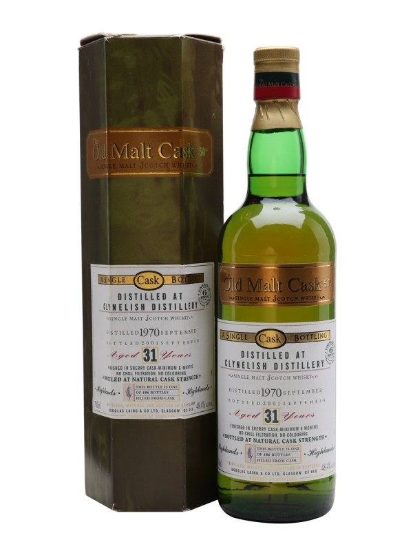 Clynelish 1970 31 Year Old Sherry Finish Douglas Laing Old Malt Cask