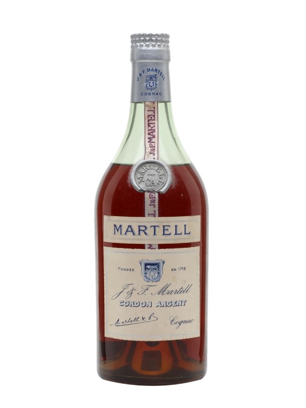Martell Cordon Argent Cognac Bottled 1960s