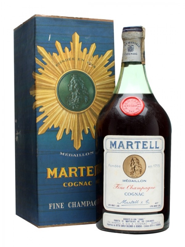 Martell Medaillon Cognac Bottled 1970s Large bottle