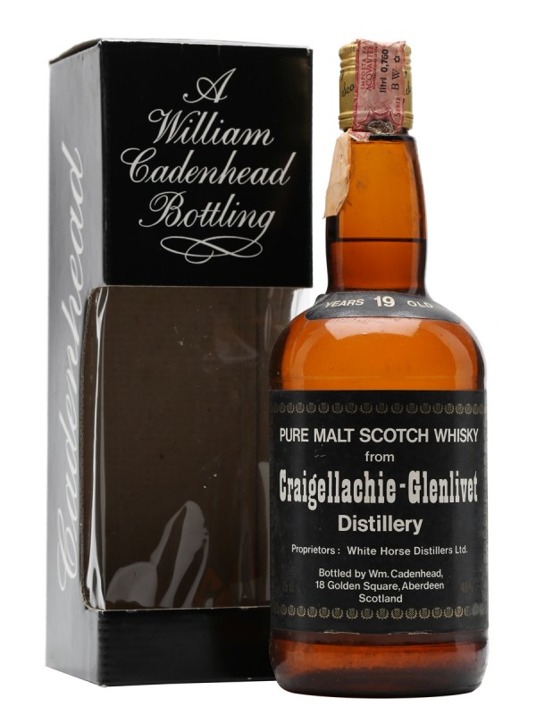 Craigellachie Glenlivet 19 Year Old Bottled 1980s Cadenhead's