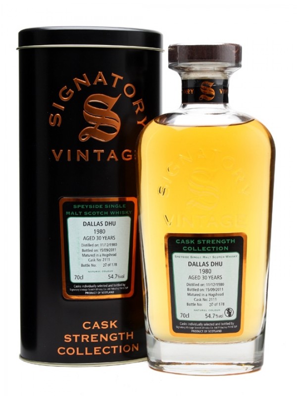 Dallas Dhu 1980 30 Year Old Cask #2111 Signatory
