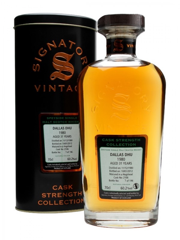 Dallas Dhu 1980 31 Year Old Cask #2106 Signatory Cask Strength Collection