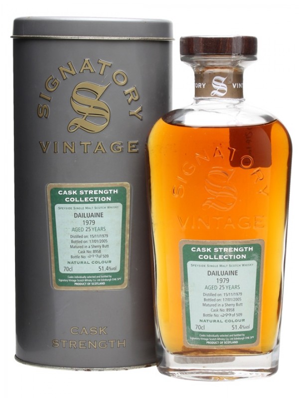 Dailuaine 1979 25 Year Old Sherry Signatory