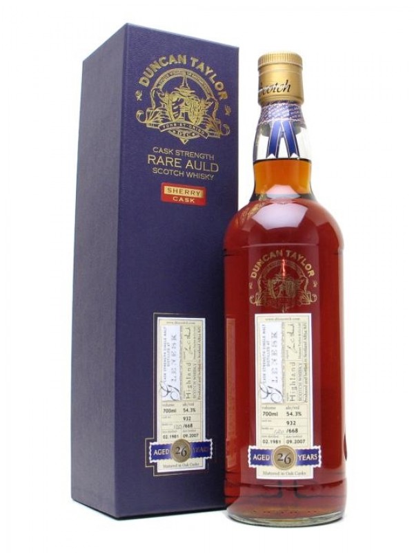 Glenesk 1981 26 Year Old Sherry Cask #932 Duncan Taylor Rare Auld
