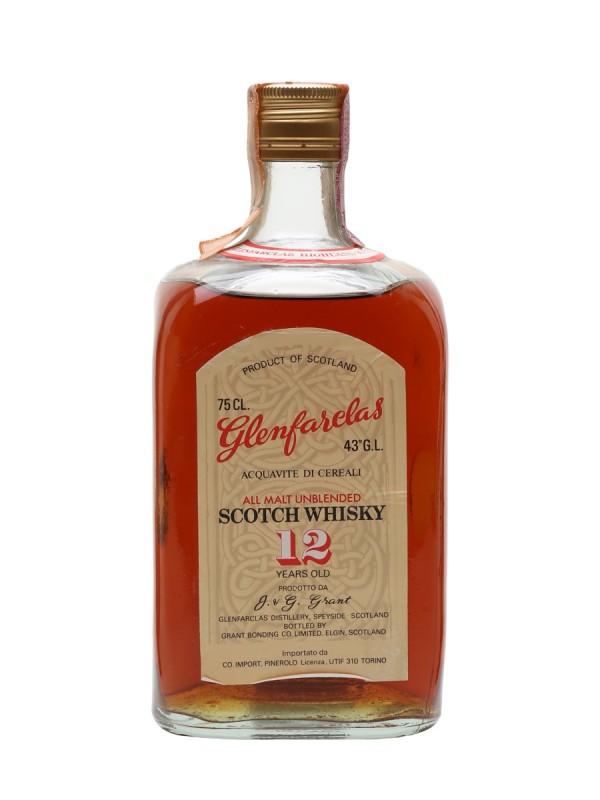 Glenfarclas 12 Year Old Yellow Label Rectangular Bottle OB