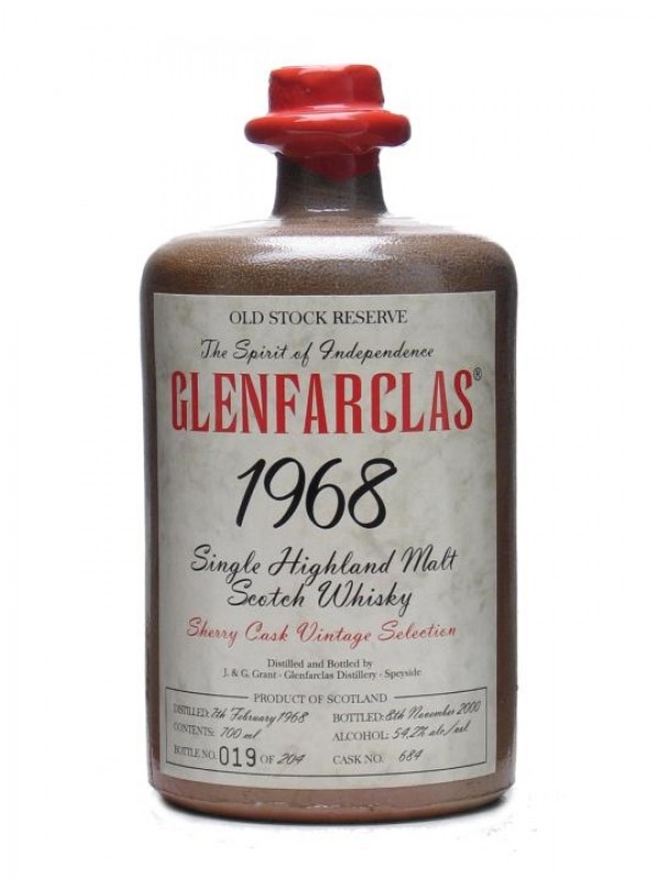 Glenfarclas 1968 Stone Flagon Sherry Cask
