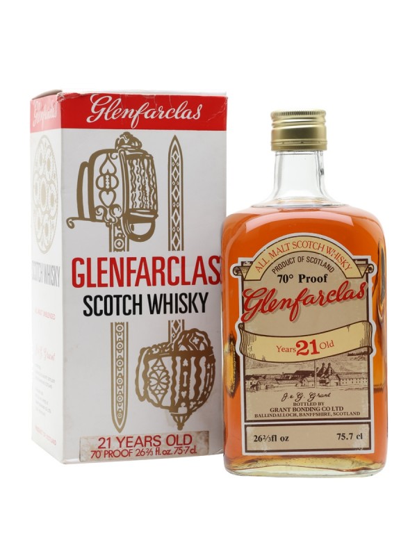 Glenfarclas 21 Year Old Bottled 1970s 75cl