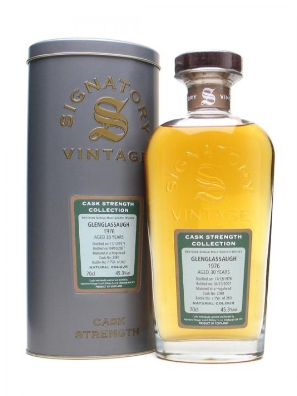 Glenglassaugh 1976 30 Year Old Cask #2381 Signatory Cask Strength Collection