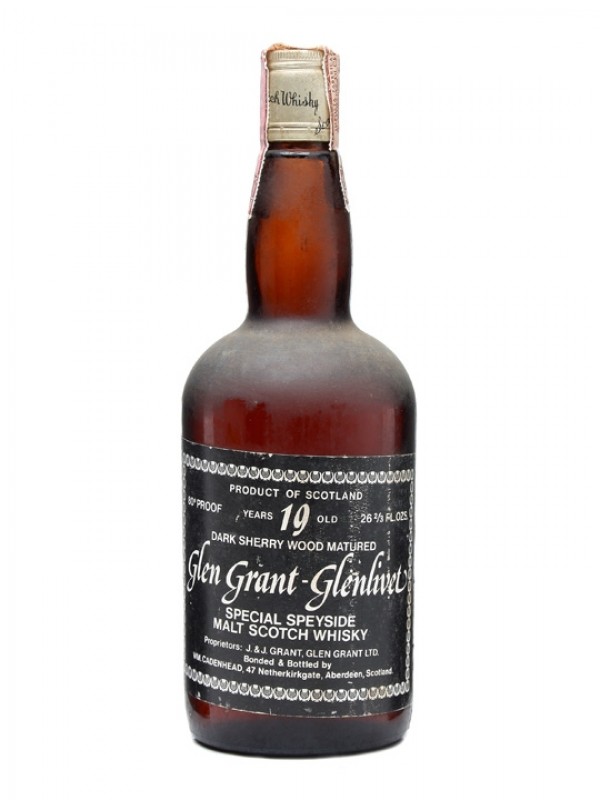 Glen Grant Glenlivet 19 Year Old Bottled 1970s Cadenhead's