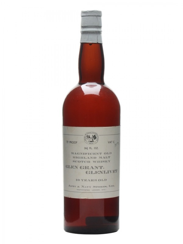 Glen Grant 10 Year Old Bottled 1950's Army & Navy